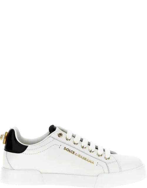Bicolor Calfskin Low Top Sneakers