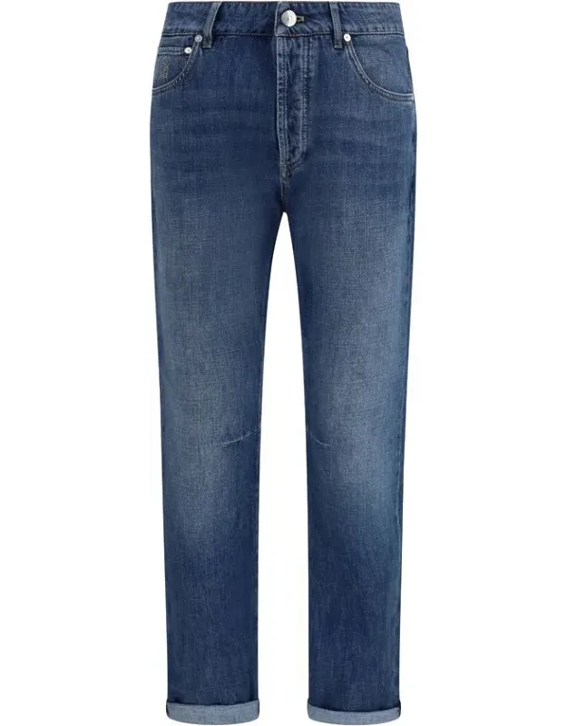 Cotton Straight-leg Jeans