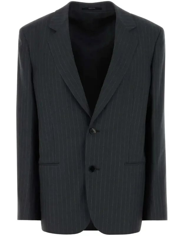 Embroidered Wool Blazer