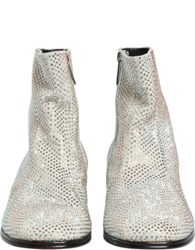 Strass Dg Logo Ankle Boots