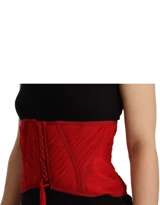 Corset Belt Stretch Waist Strap Silk Top