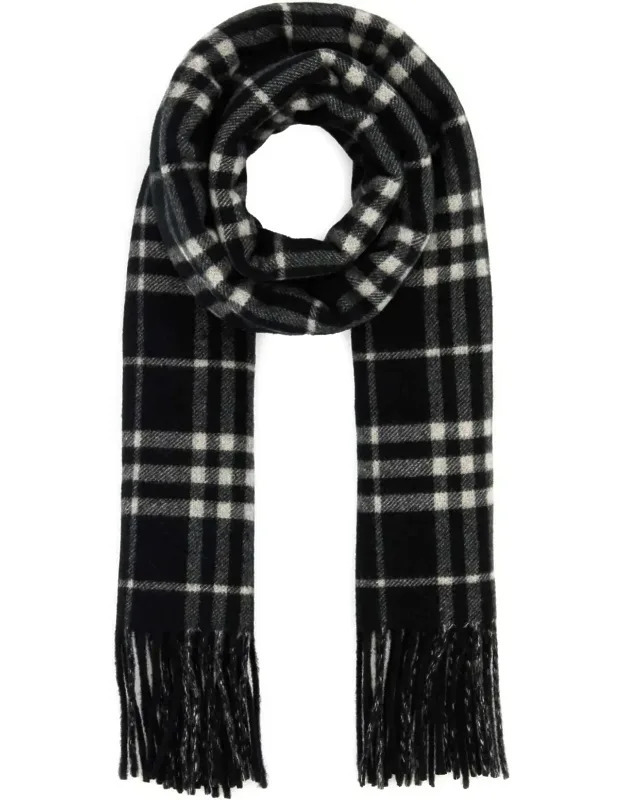 Embroidered Cashmere Scarf