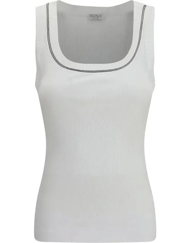 Cotton Sleeveless T-shirt