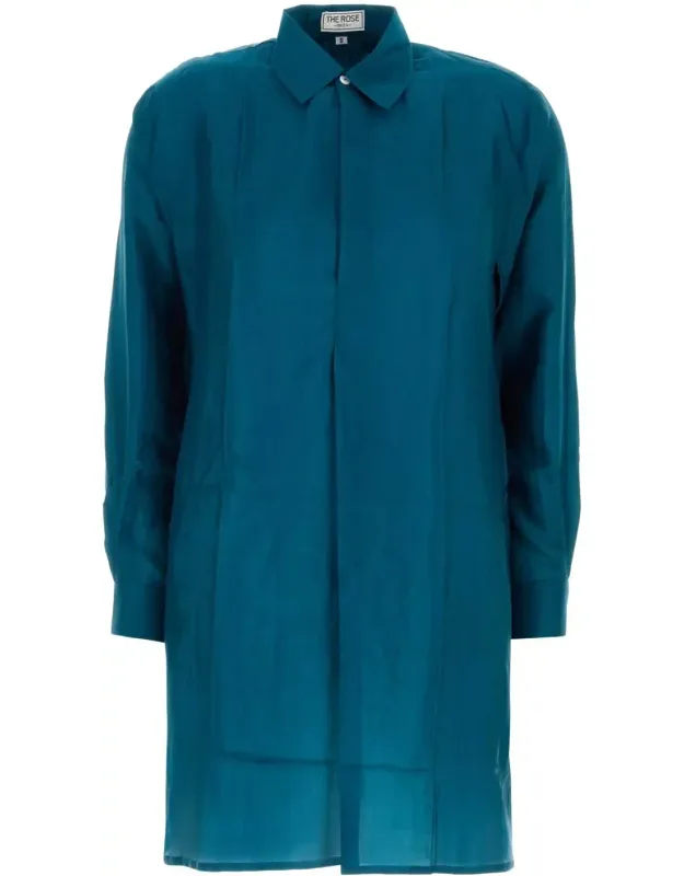 Silk Shirt Dress