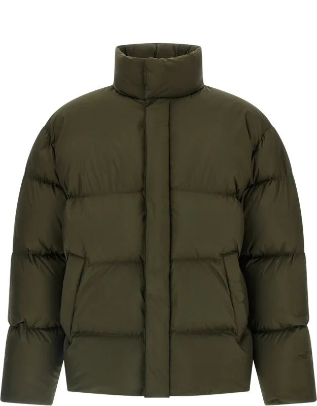 Bicolor Polyester Full-length Jacket