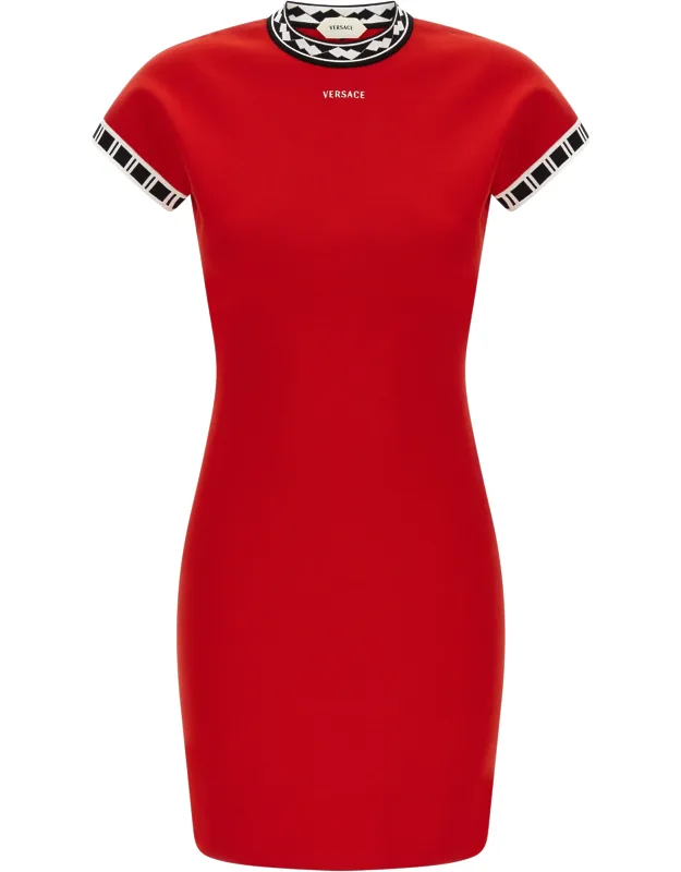 Multicolor Cotton Short Dress