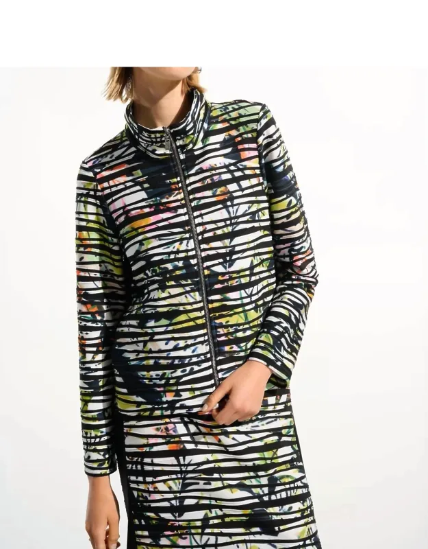 Zipper Closure Casual Jacket