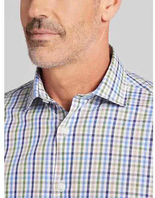 Modern Fit Roadmap Check Button Up Shirt