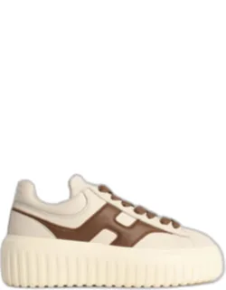 Hogan 'h Stipes' Sneakers With Memory Foam Insole And Rubber Platform Sole