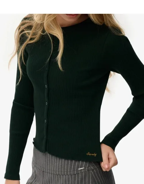 Athletic Essentials Ribbed Cardigan