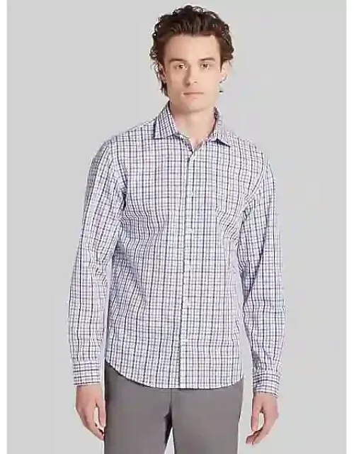 Modern Fit Roadmap Check Button Up Shirt