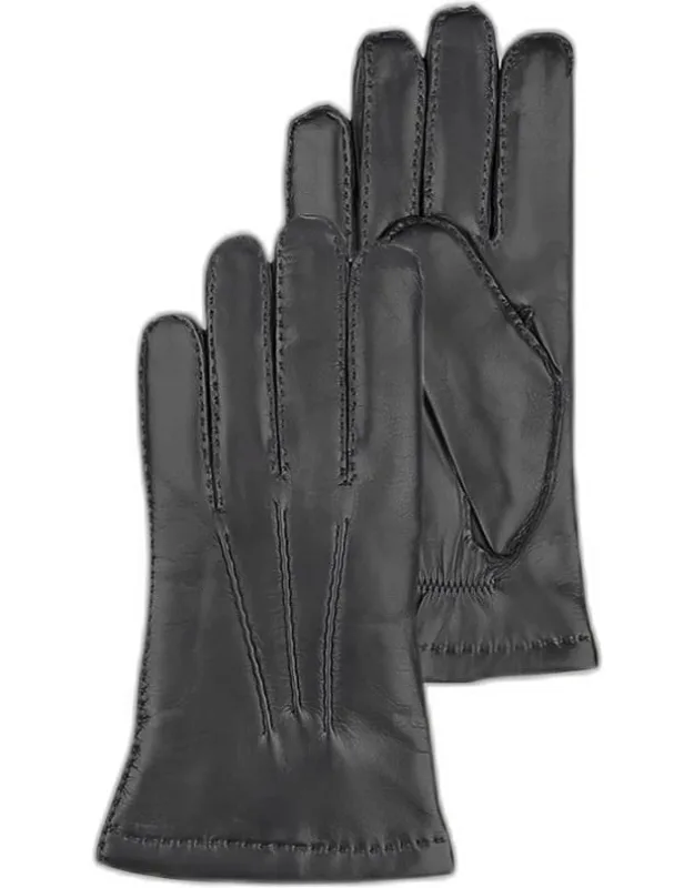 Hairsheep Leather Gloves W/cashmere Lining