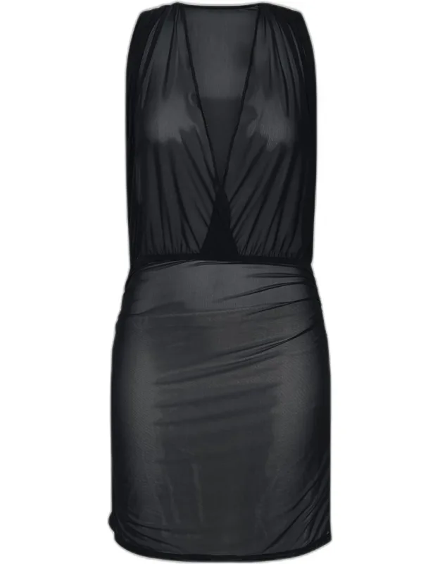 Maximal Mesh Mini Dress
