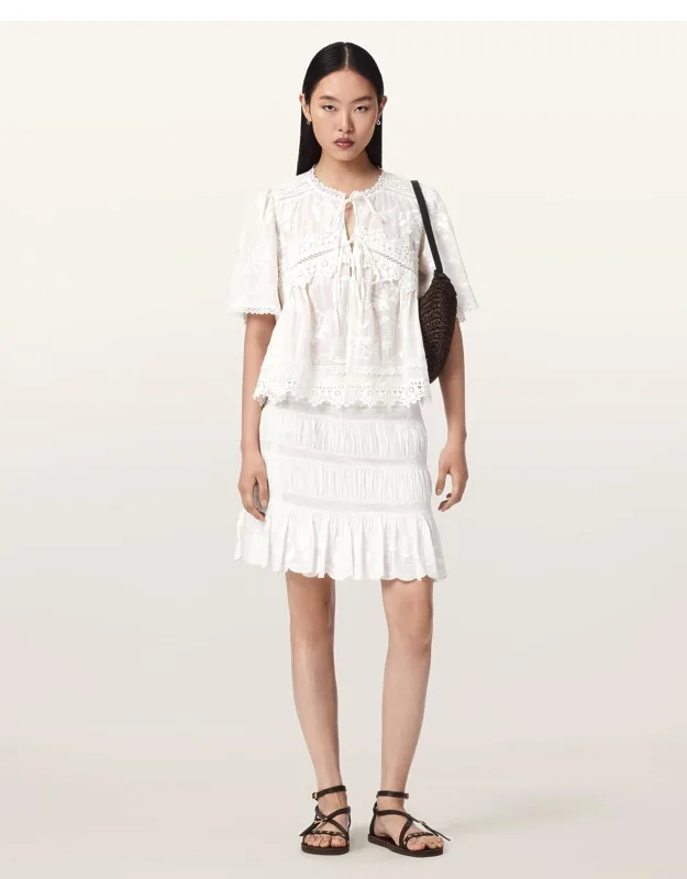 Tiered Mini Skirt