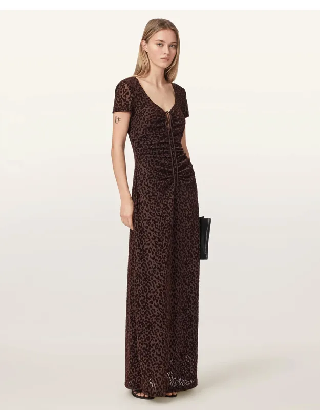 Gabby Slim Fit Mesh Maxi Dress