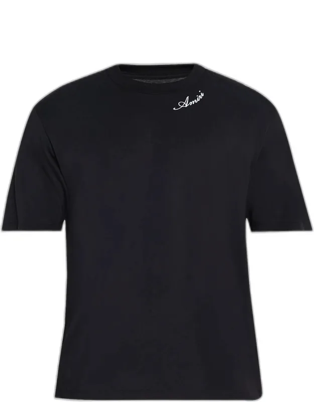Cotton And Modal Logo Crewneck T-shirt
