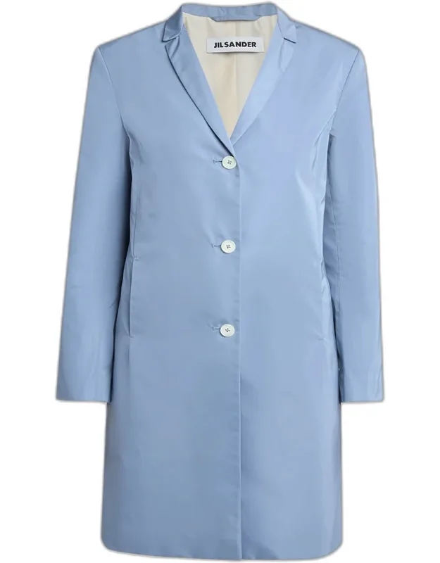 Silk-blend Long Coat