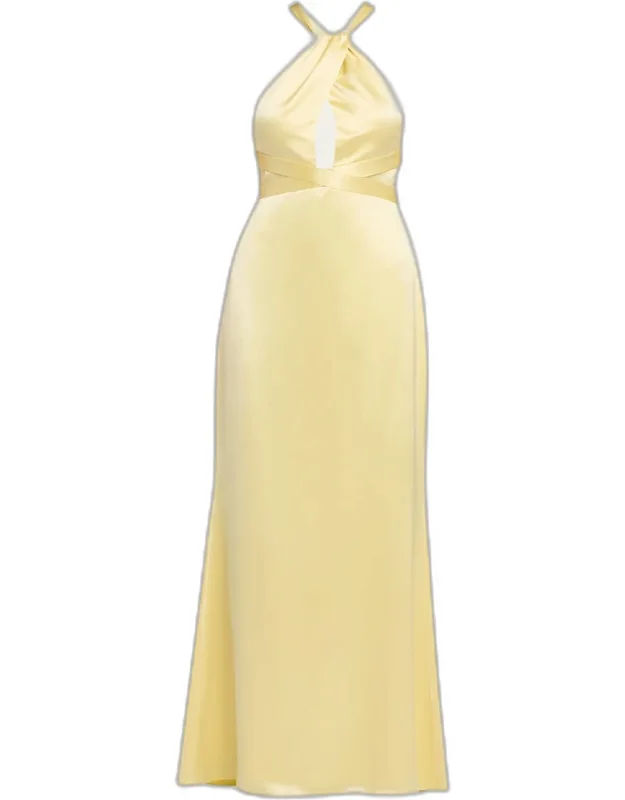 Satin Halter Dress