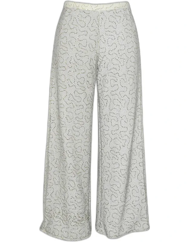 Sequined Crochet Beach Pants