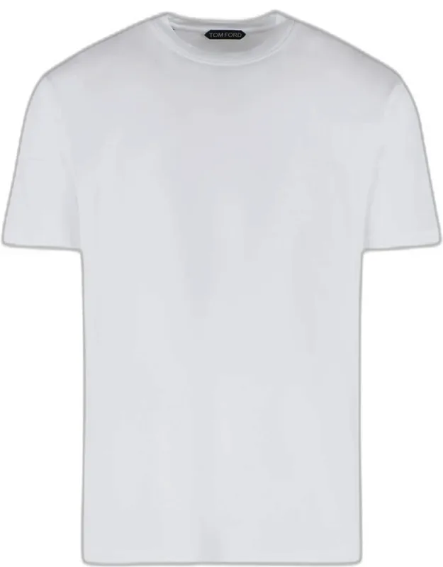 Lyocell And White Cotton T-shirt