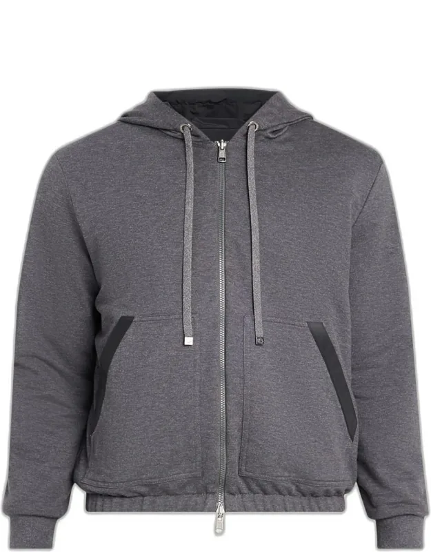 Reversible Fleece Zip Hoodie
