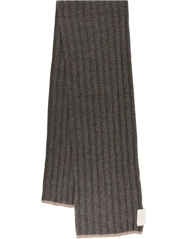 Ribbed Cashmere Scarf