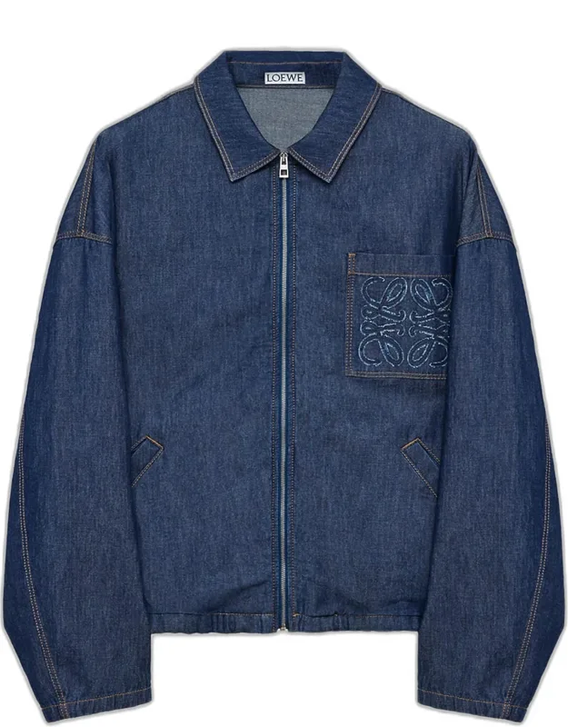 Denim Zip-front Jacket