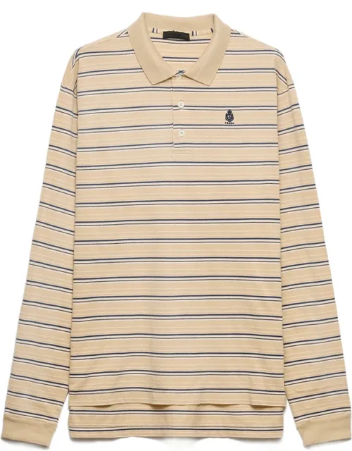 Striped Cotton Piqué Polo Shirt