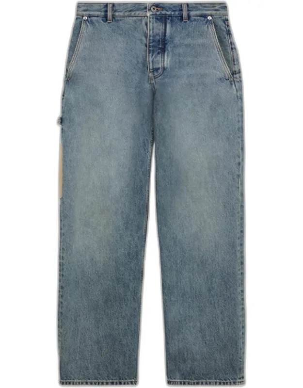 Leather-patch Jeans