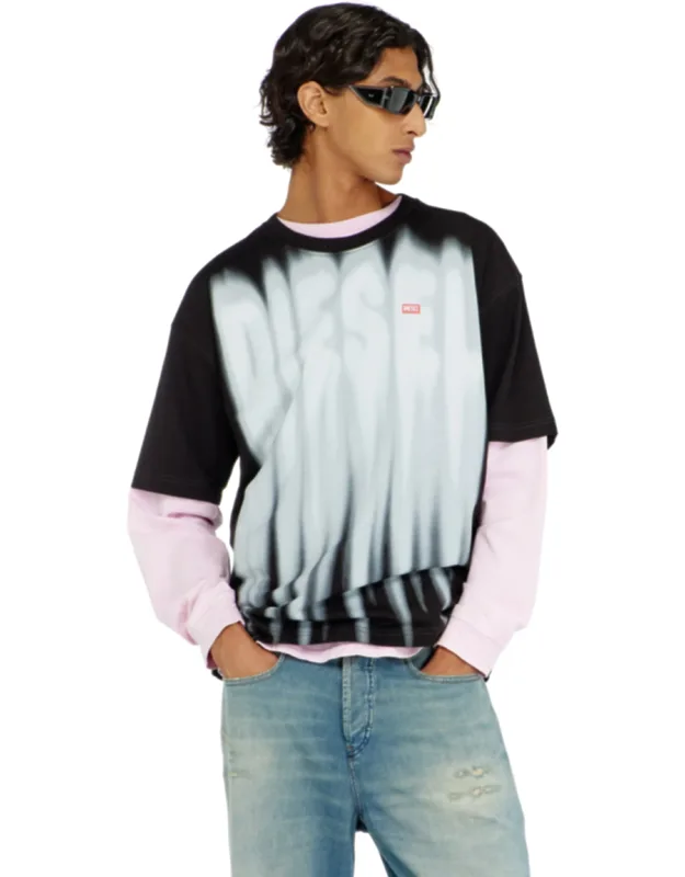Cotton T-shirt With Bold Logo Print