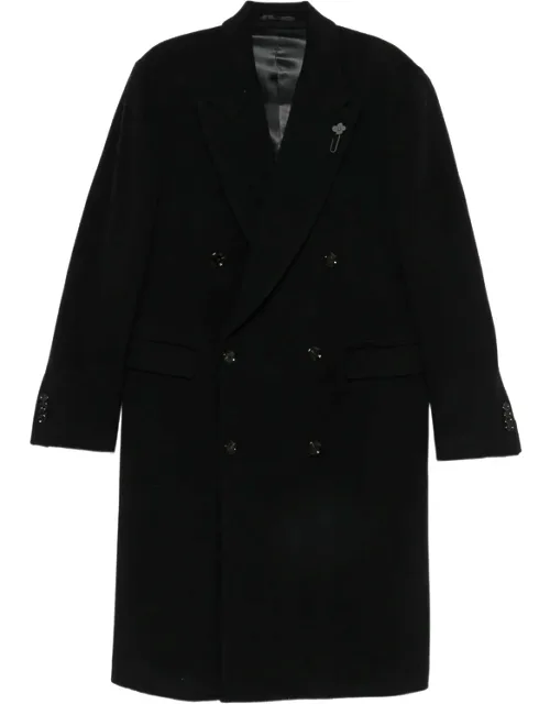 Double-breasted Peaked-lapel Coat