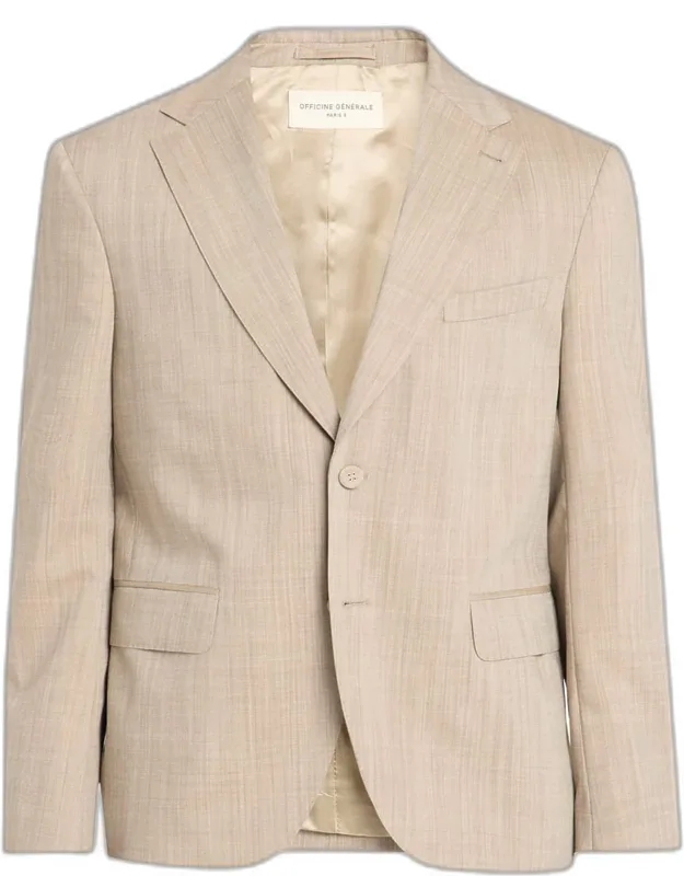 Arthus Heathered Wool Single-breasted Sport Coat