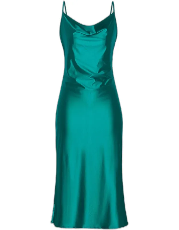 Cowl-neck Dress