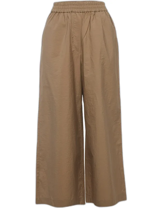 Cropped Wide-leg Pants