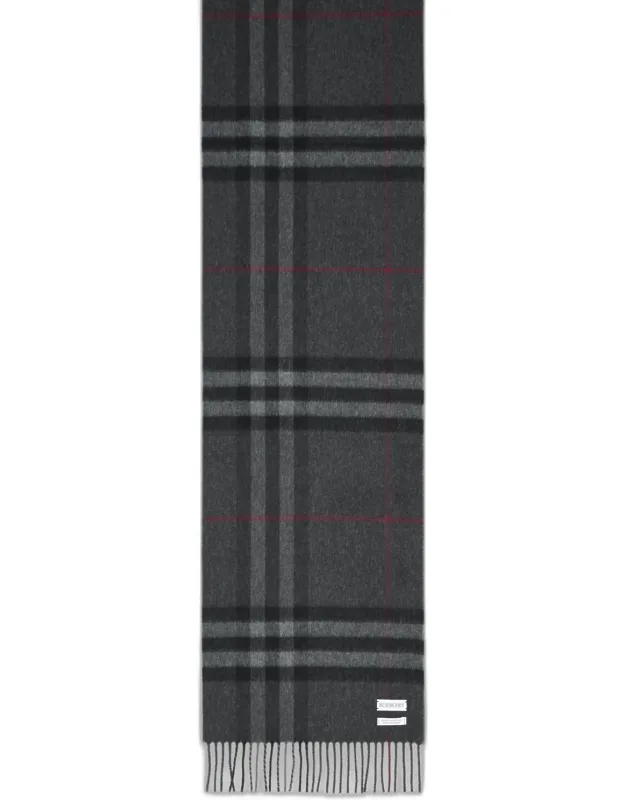 Giant Check Cashmere Scarf