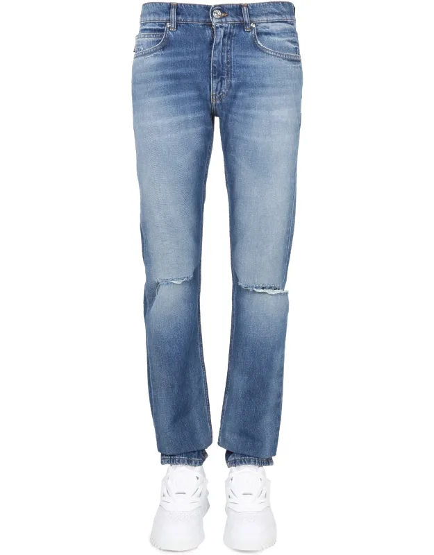 Jeans With Patch Logo