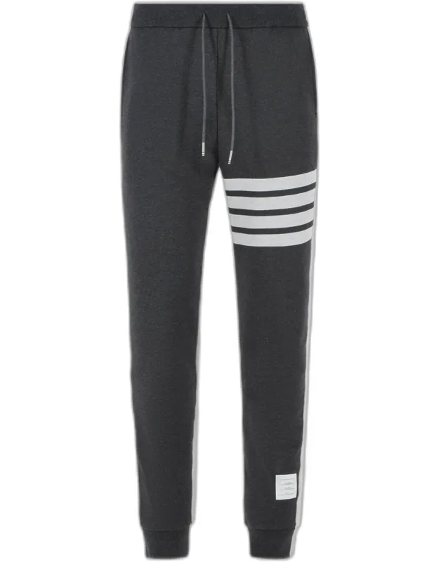 Colorblock 4 Bar Cotton Pants