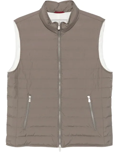 Quilted High-neck Gilet