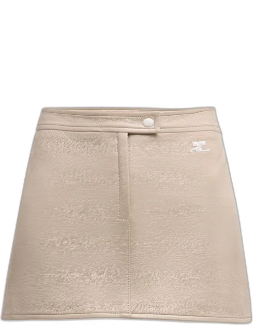 Reedition Vinyl Mini Skirt