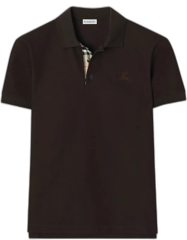 Eddie Check-placket Cotton Polo Shirt