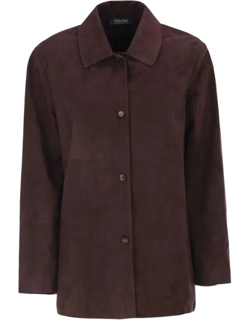 Panelled Suede Jacket