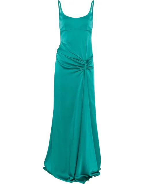 Gathered-detail Sleeveless Maxi Dress