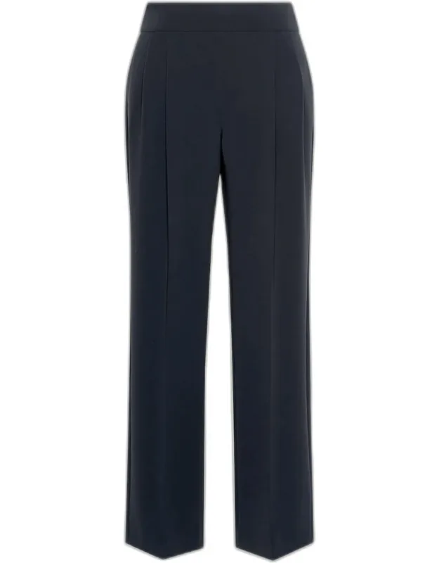 Pleated Straight-leg Trousers