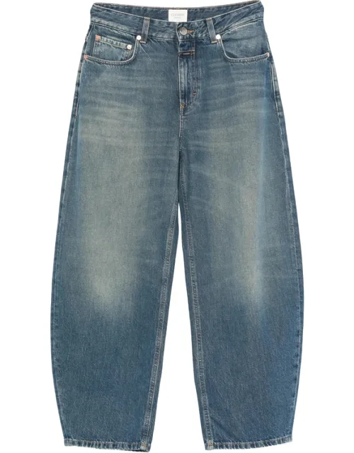 Jazzie Faded Barrel-leg Jeans