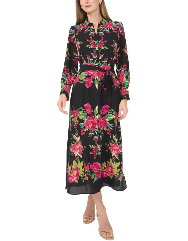 Collared Belted Shirt Dress