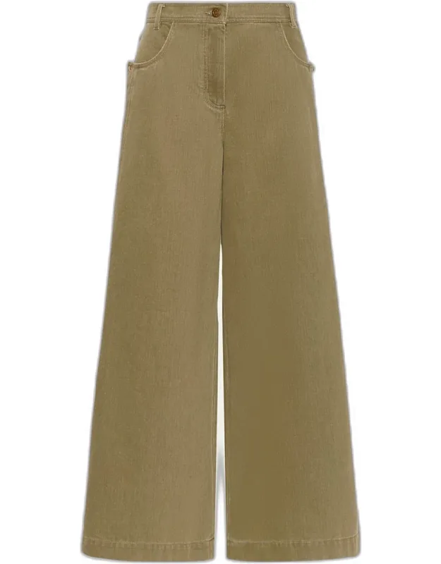 High-rise Wide-leg Jeans