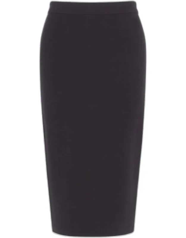 Knit Midi Pencil Skirt