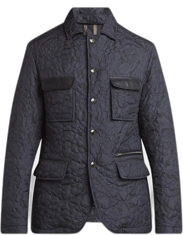Quilted Paisley 4-pocket Jacket
