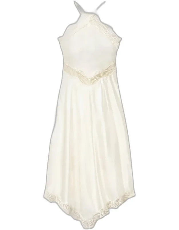 Satin & Lace Midi Dress