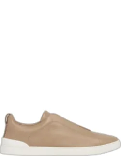 Deerskin Triple Stitch Sneakers